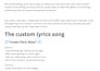 create photo video slideshow with custom lyrics and song